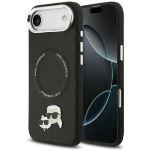Etui Karl Lagerfeld Karl & Choupette Pins z MagSafe do iPhone Air, Czarne