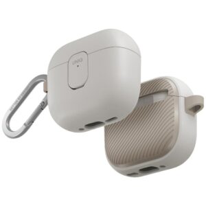 Etui UNIQ Clyde Lock Case do AirPods 4, Beżowe
