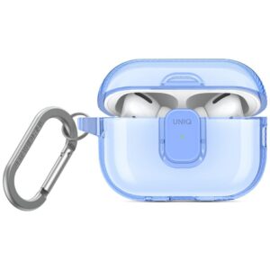 Etui UNIQ Glase Pro Lock Case do AirPods Pro 2, Niebieskie