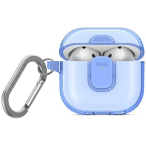 Etui UNIQ Glase Pro Lock Case do AirPods 4, Niebieskie