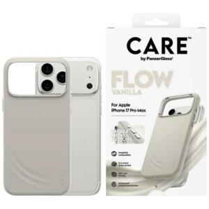 Etui CARE by PanzerGlass FLOW z MagSafe do iPhone 17 Pro Max, Waniliowe