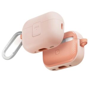 Etui UNIQ Clyde Lock Case do AirPods Pro 2, Pudroworóżowo-różowe