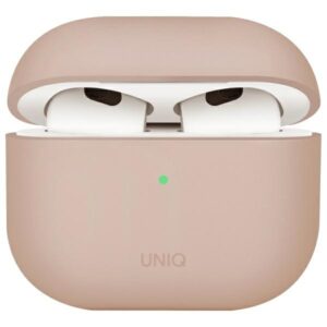Etui UNIQ Lino do AirPods 4, Silikonowe, Różowe