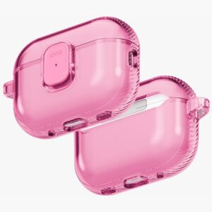 Etui UNIQ Glase Pro Lock Case do AirPods Pro 3, Różowe